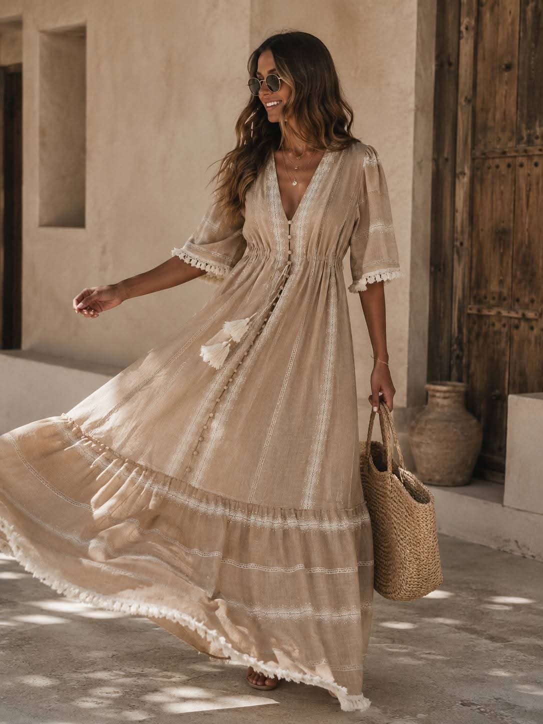 Sukienka maxi w stylu boho